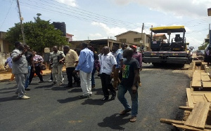 Dome Kwabenya Roads Construction