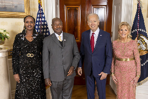 President Museveni The Bidens At White House.jfif