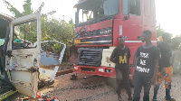 The accident occured after a lowbird truck collided with a sprinter