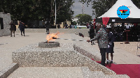 President  Akuffo-Addo lighting the perpetual Flame