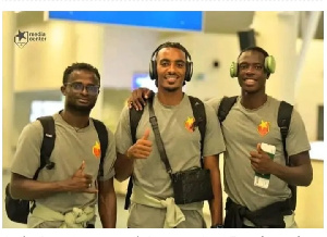 Ignatius Osei-Fosu and the Sudanese technical team