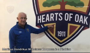 Hearts of Oak new coach, Martin Koopman