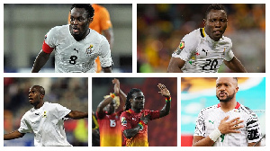 A photo of some former Black Stars players