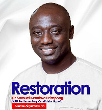 Dr Samuel Kwadwo Frimpong, a Technical Economic Advisor at the office of the Vice President