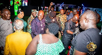 Ashantehene Otumfuo Osei Tutu II (middle) with other dignitaries