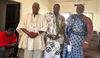 Ablekuma Mantse Nii Larbi with some council members