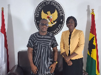 Mr. A. B. Rois with Professor Mrs. Rosemond Boohene