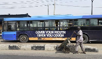 Adverts advising people to cover their mouths when coughing have gone up in Lagos