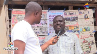 Yeboah is a newspaper seller