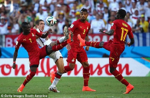 Black Stars against Germany at the 2014 FIFA World Cup in Brazil