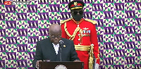 President Akufo-Addo delivering speech