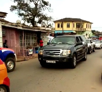 Residents appear to have snubbed Dr Ayensu Danquah's entourage as they passed through the area