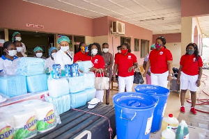 The donation was received by principal physician in charge of Nwamase clinic, Juliana Akomeah Opoku