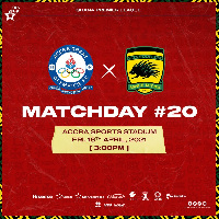 Great Olympics take on Asante Kotoko on matchday 20 of the Ghana Premier League