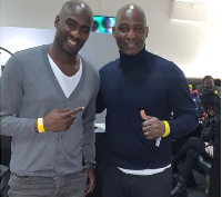 Black Stars assistant coach, Otto Addo and former Ghana international, Tony Baffoe