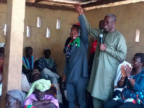 Vice President Kwesi Amissah-Arthur on a campaign tour in the Northern Region