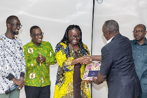 Alhassan Mahama Sani, Presenting A Citation To Prof. Rita Akosua Dickson  00