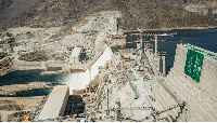 A general view of the Grand Ethiopian Renaissance Dam in Guba, Ethiopia