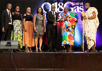 Vivo Energy Ghana team receiving their award