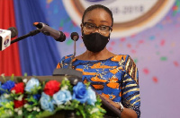 Madam Constance Swaniker addressing participants at the congregation ceremony