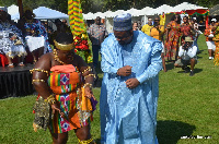 Pius Hadidze displaying some cultural dance moves