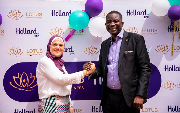 CEO of Lotus Detox and Wellness Centre,May Meskawi and Nashiru Iddrisu MD of Hollard Life Assurance