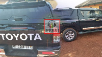 The car with number GE 1566-17 was snatched at gun point by armed robbers