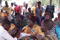 Kuoro Kuri-Buktie Limann Ⅳ, the paramount chief of the Gwollu traditional area