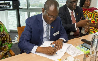 Joseph Boahen Aidoo, CEO of COCOBOD signed the deal