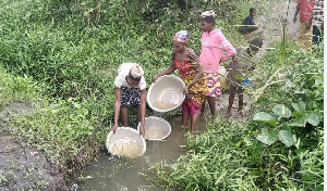 The community is facing health issues like diarrhea due to contaminated water