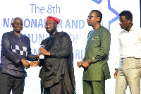 Clarence Amoatey received the award on behalf of the company