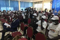 Participants at a pree confrerence and seminar on cannabis and the law in Accra