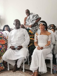 MP for Assin Central, Kennedy Agyapong with wife, Christiana