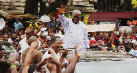 President Akufo-Addo with his delegation