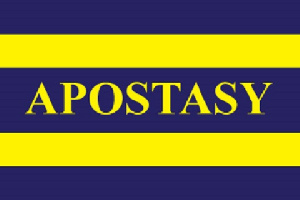 The English word apostasy has its origins in the Greek term apostasia