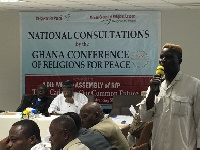 Mhammad Kpakpo Addo, Executive Secretary of GCRP speaking at the conference