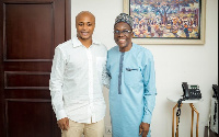 Black Stars Captain, Andre Dede Ayew and Speaker of Parliament, Alban Bagbin