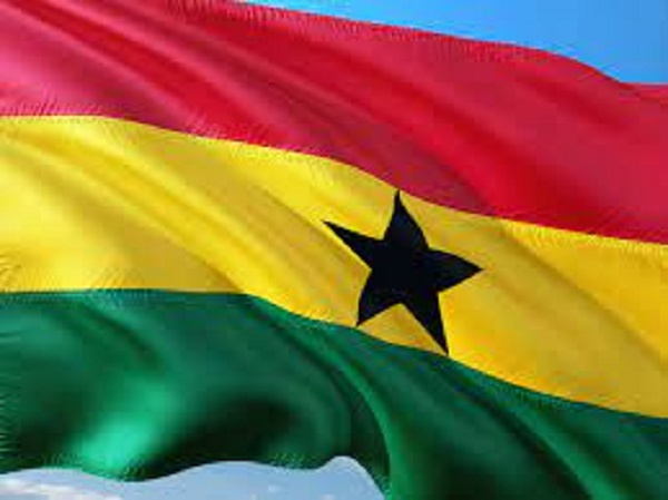 The flag of Ghana