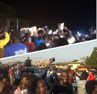 Residents of Keta were estatic about Mahama's arrival