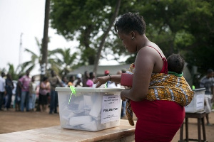 Ghana Election Mother Votes