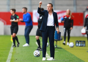 Nora Hauptle, head coach of the Black Queens