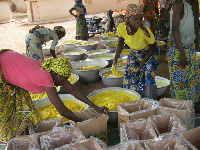 File photo: Women processing shea butter