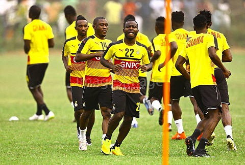 Black Stars at training