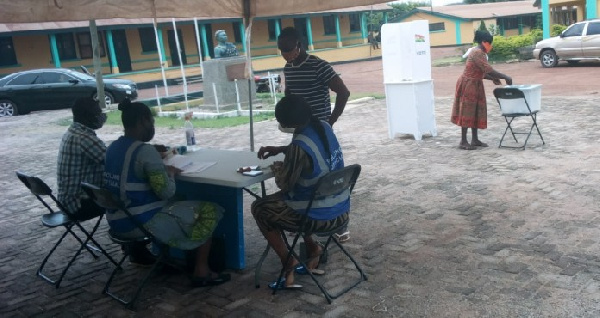 Voting is ongoing at the Adaklu Constituency