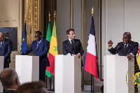 President Akufo-Addo (right) is current Chairman of ECOWAS, he was speaking at the AU-EU summit