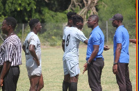 The game was part of preparations for Hearts' away trip to Karela FC