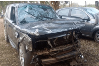 The disfigured Range Rover of Berekum East MP after the accident