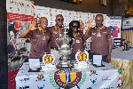 Mr Appiah (second left) with colleagues during launch of upcoming tourney in Accra