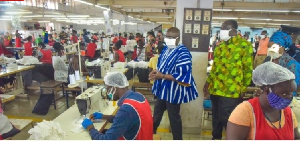 Dr Mahamudu Bawumia at the factory