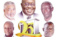 Jerry John Rawlings, John Agyekum Kufuor ,John Dramani Mahama & Akufo-Addo